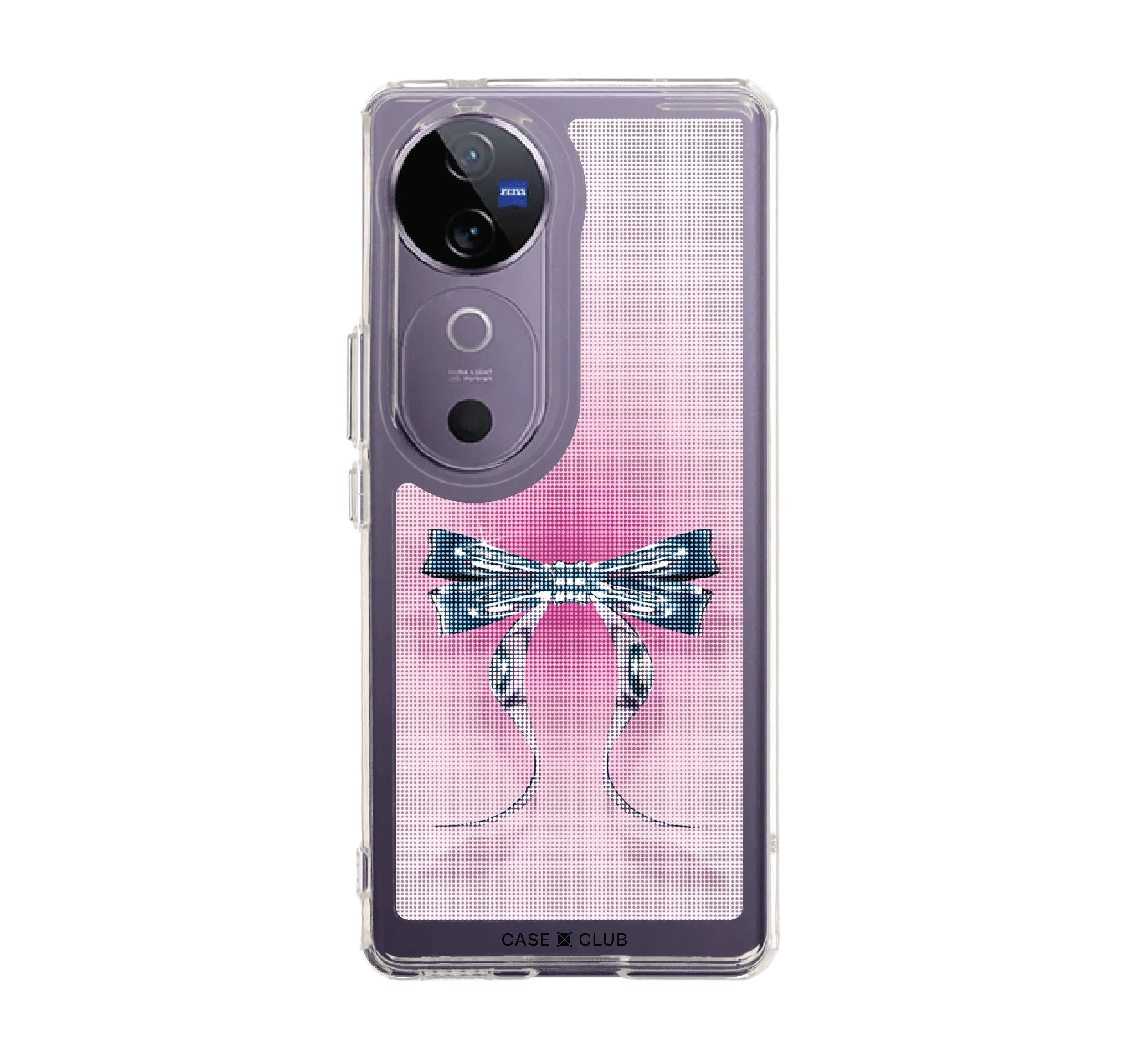 ริบบิ้นฮาล์ฟโทนสีฟ้าชมพู